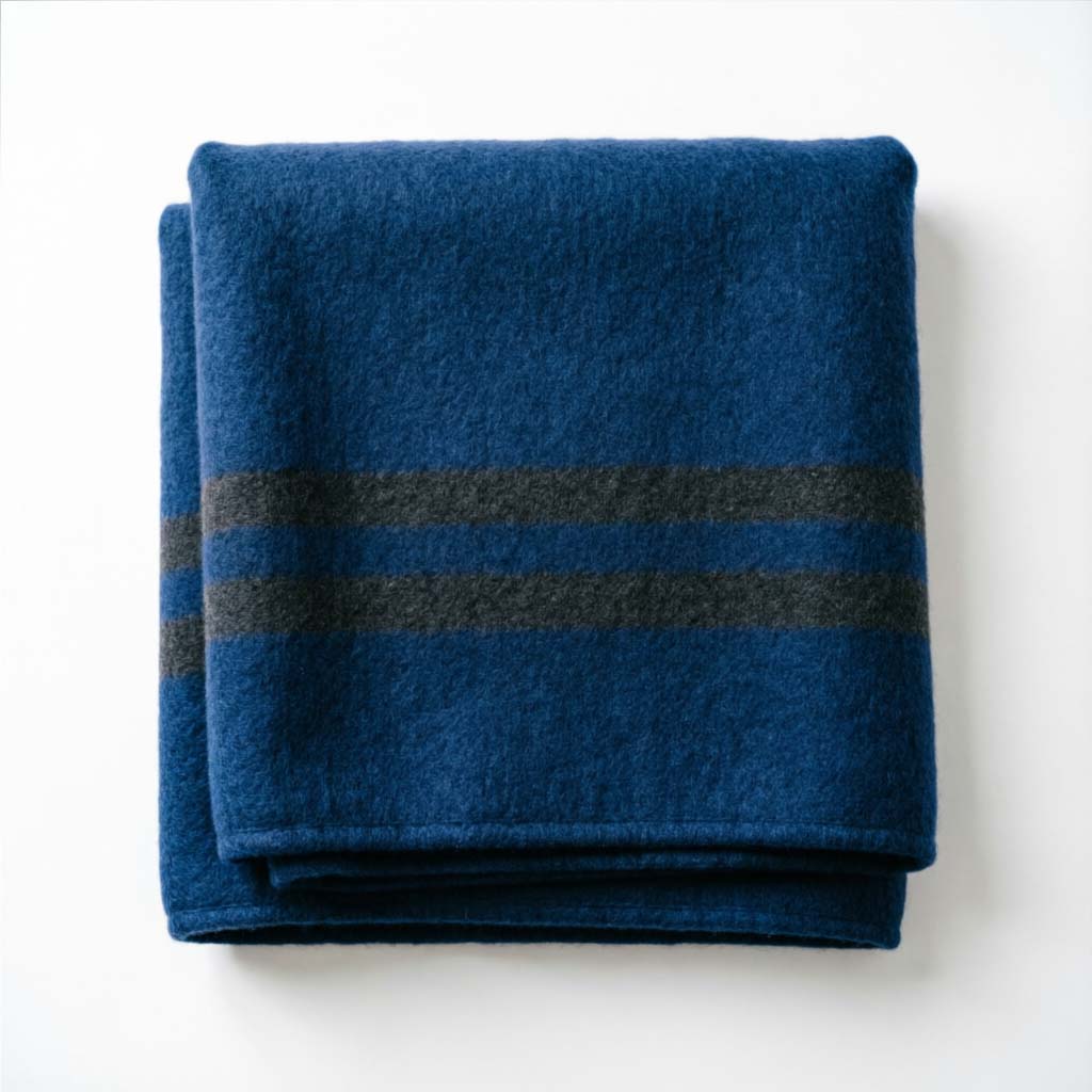 Fortress-5 Prison Blankets - Flat View Showing Stripes